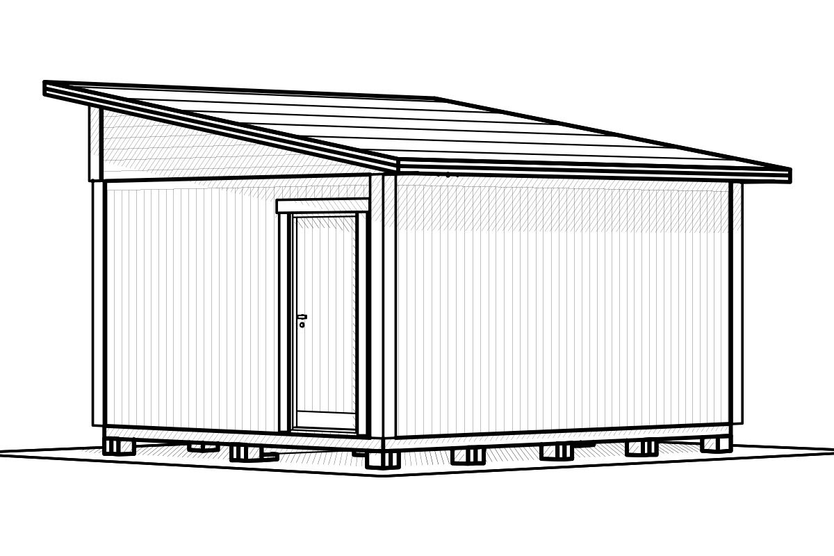 Attefallshus Njuta Funkis 20-2