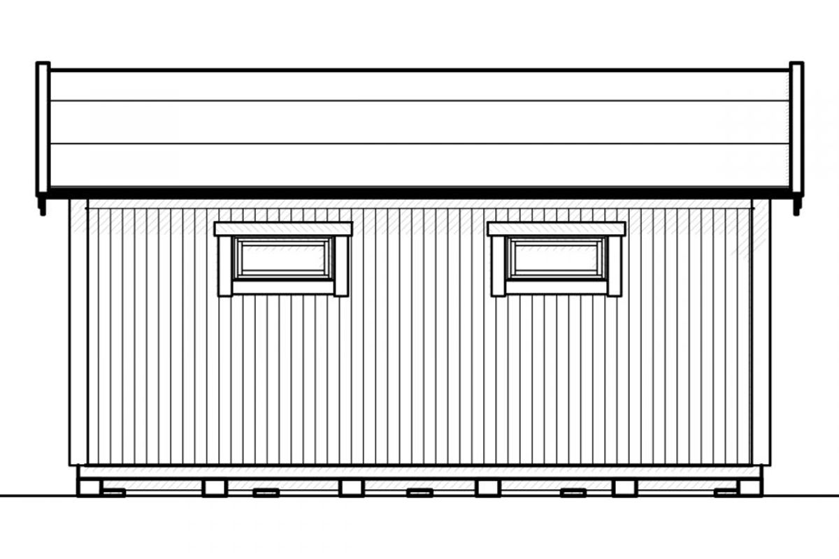 Attefallshus Njuta Funkis 25-4