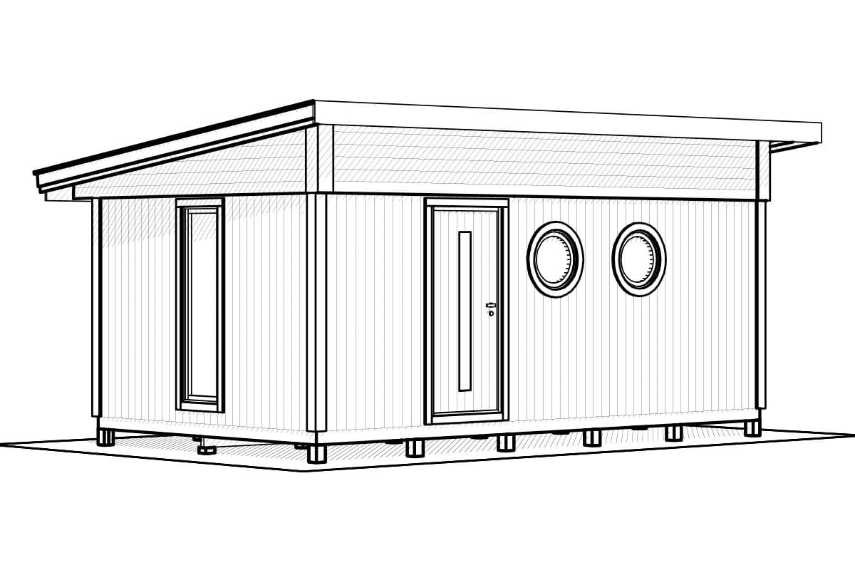 Attefallshus Josefin Funkis 18,4