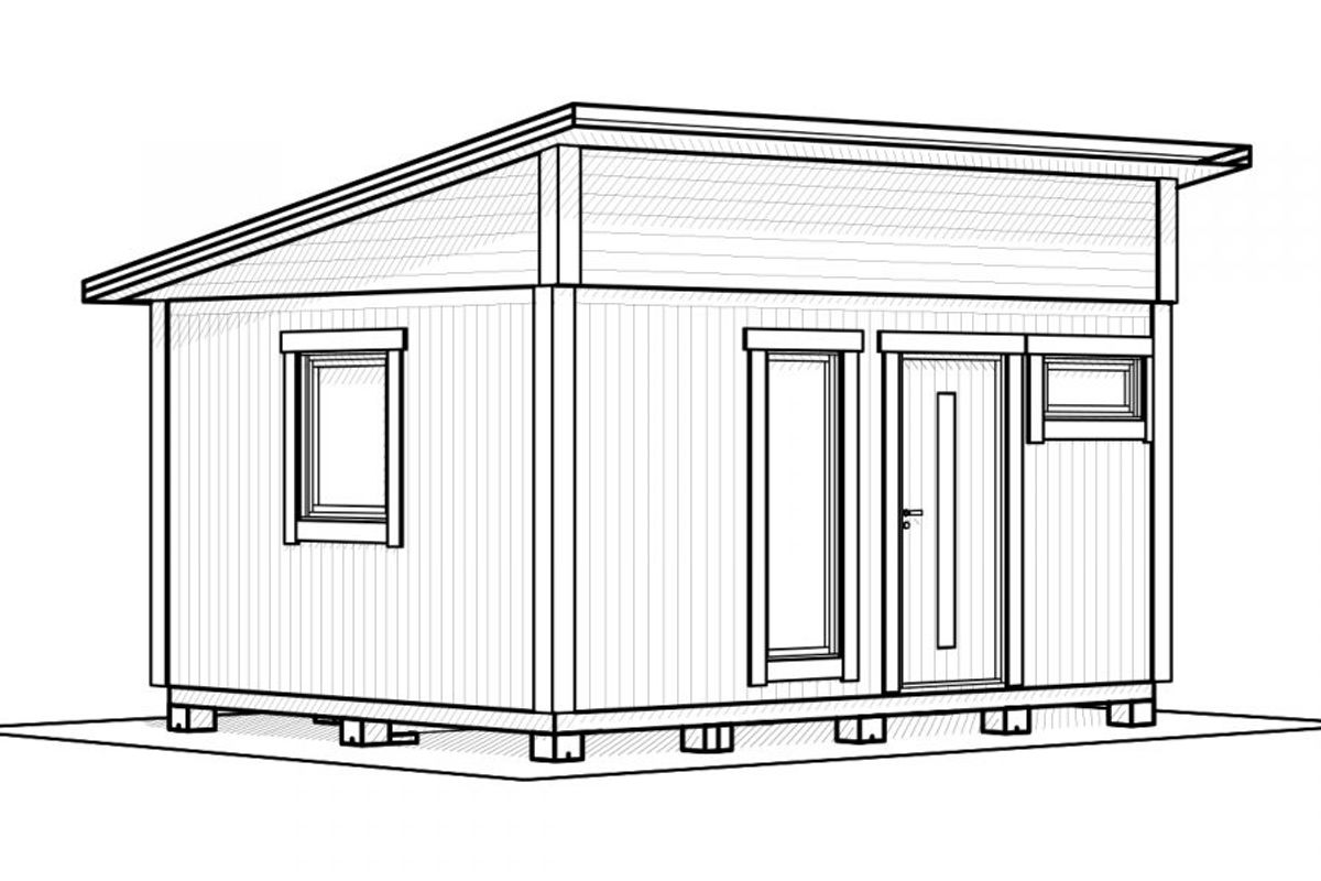 Attefallshus Njuta Funkis 20-2