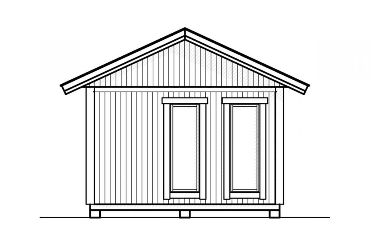 Attefallshus Njuta Funkis 25-4