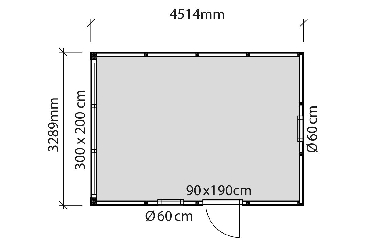 Atterfallshus Ellen 15 funkis