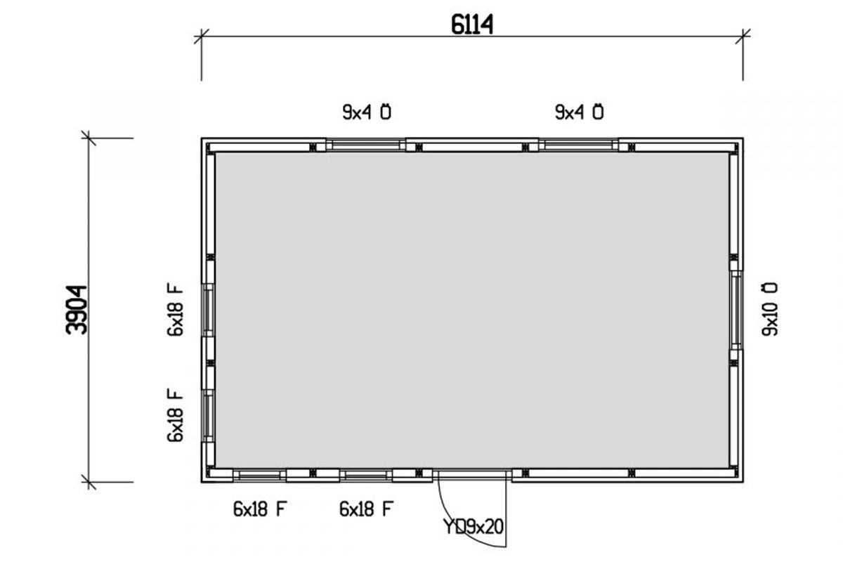Attefallshus Njuta Funkis 25-4