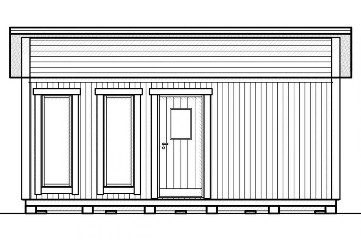 Attefallshus Njuta Funkis 25-4
